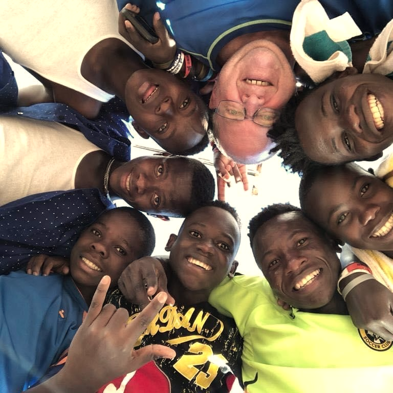 Dave with his sons and foster sons
